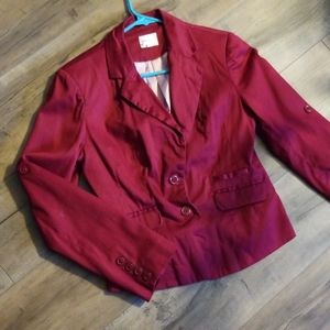 Cherish brand cute burgandy blazer